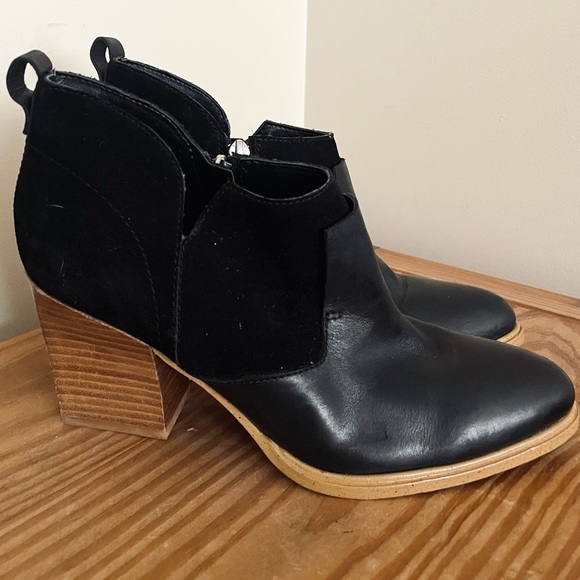 Marc Fisher Shoes - Marc Fisher Ginger Leather and Suede Ankle Boots
